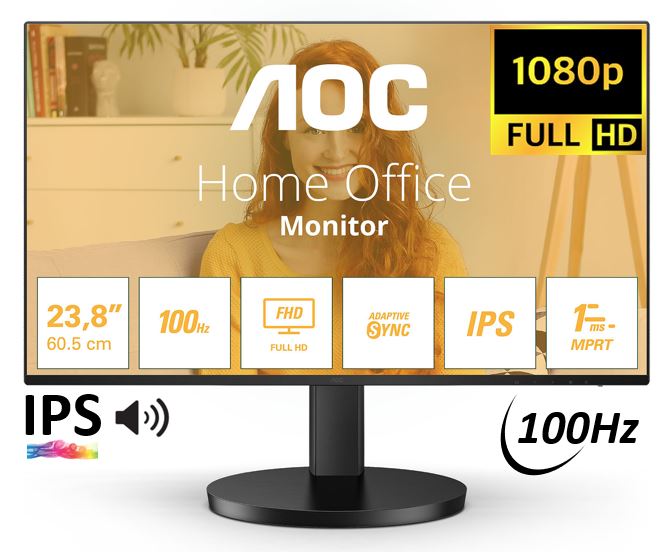 Matériels informatique écran pc AOC 24B3HA2 infinytech Réunion 01