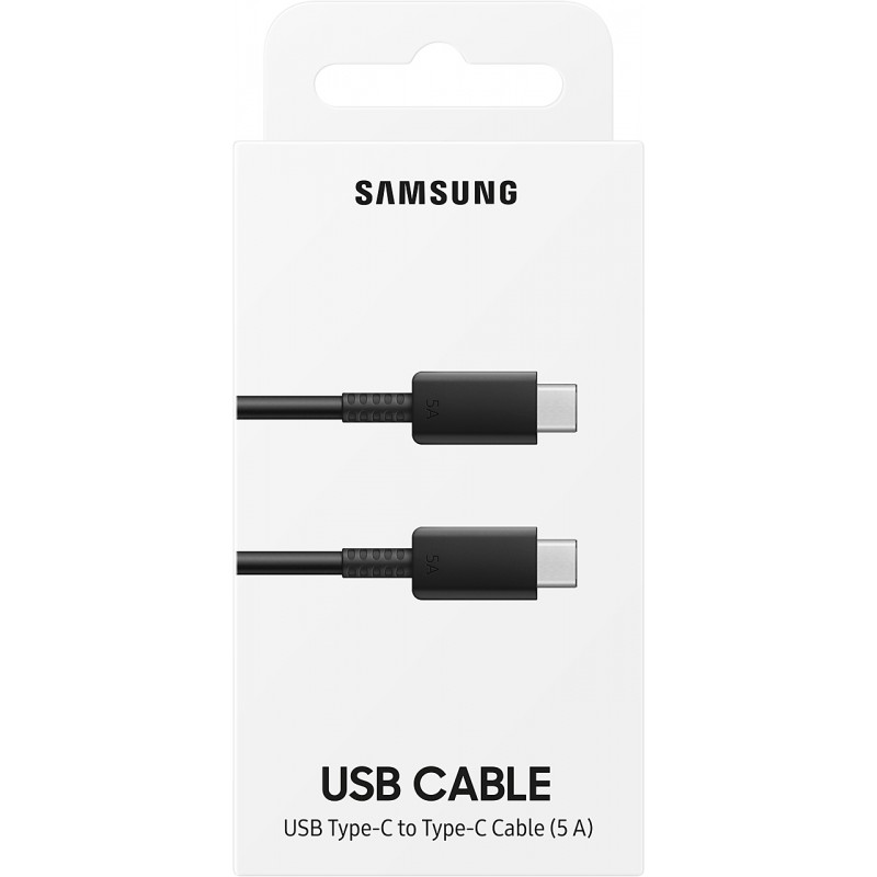 Accessoires téléphonie Câble SAMSUNG USB-C vers USB C 1m 5A Noir infinytech Réunion 02