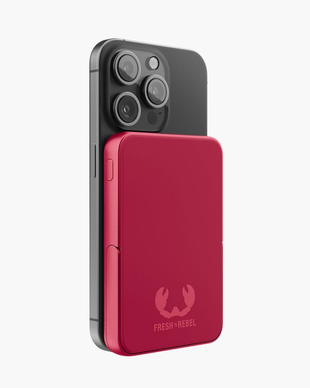 Accessoires téléphonie powerbank magnétique FRESH n REBEL 5000 mAh Rouge infinytech Réunion 04