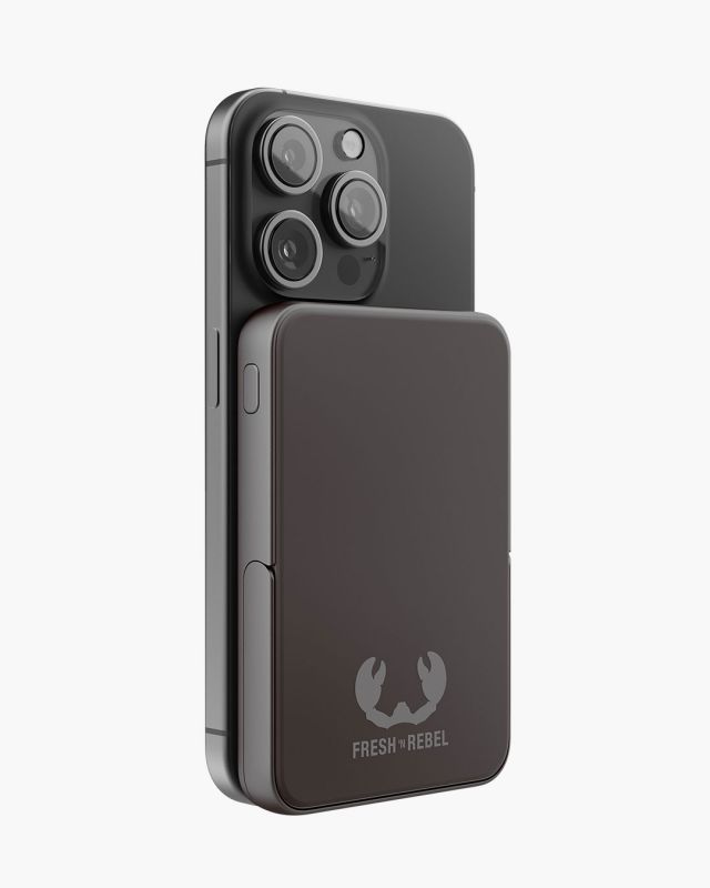 Accessoires téléphonie powerbank magnétique FRESH n REBEL 5000 mAh Gris Foncé infinytech Réunion 04