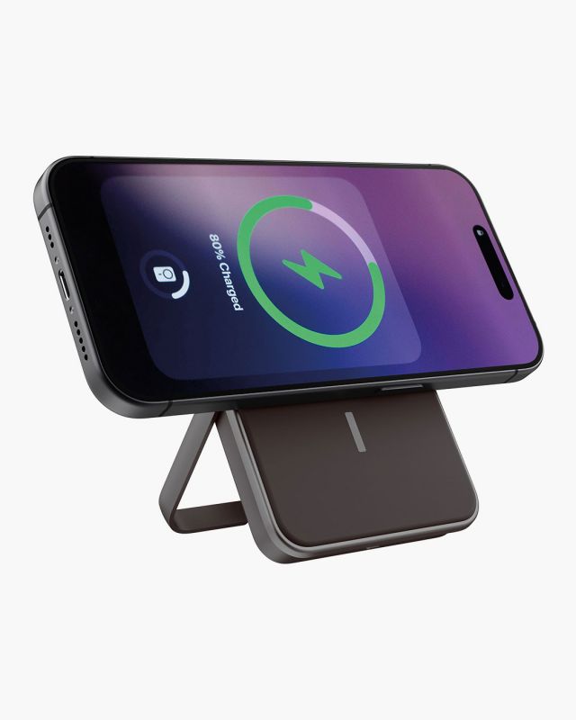Accessoires téléphonie powerbank magnétique FRESH n REBEL 5000 mAh Gris Foncé infinytech Réunion 05