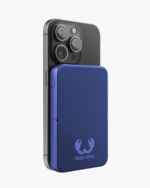 Accessoires téléphonie powerbank magnétique FRESH n REBEL 5000 mAh Bleu Foncé infinytech Réunion 05