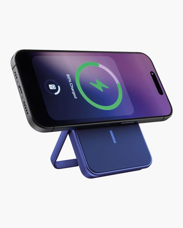 Accessoires téléphonie powerbank magnétique FRESH n REBEL 5000 mAh Bleu Foncé infinytech Réunion 04