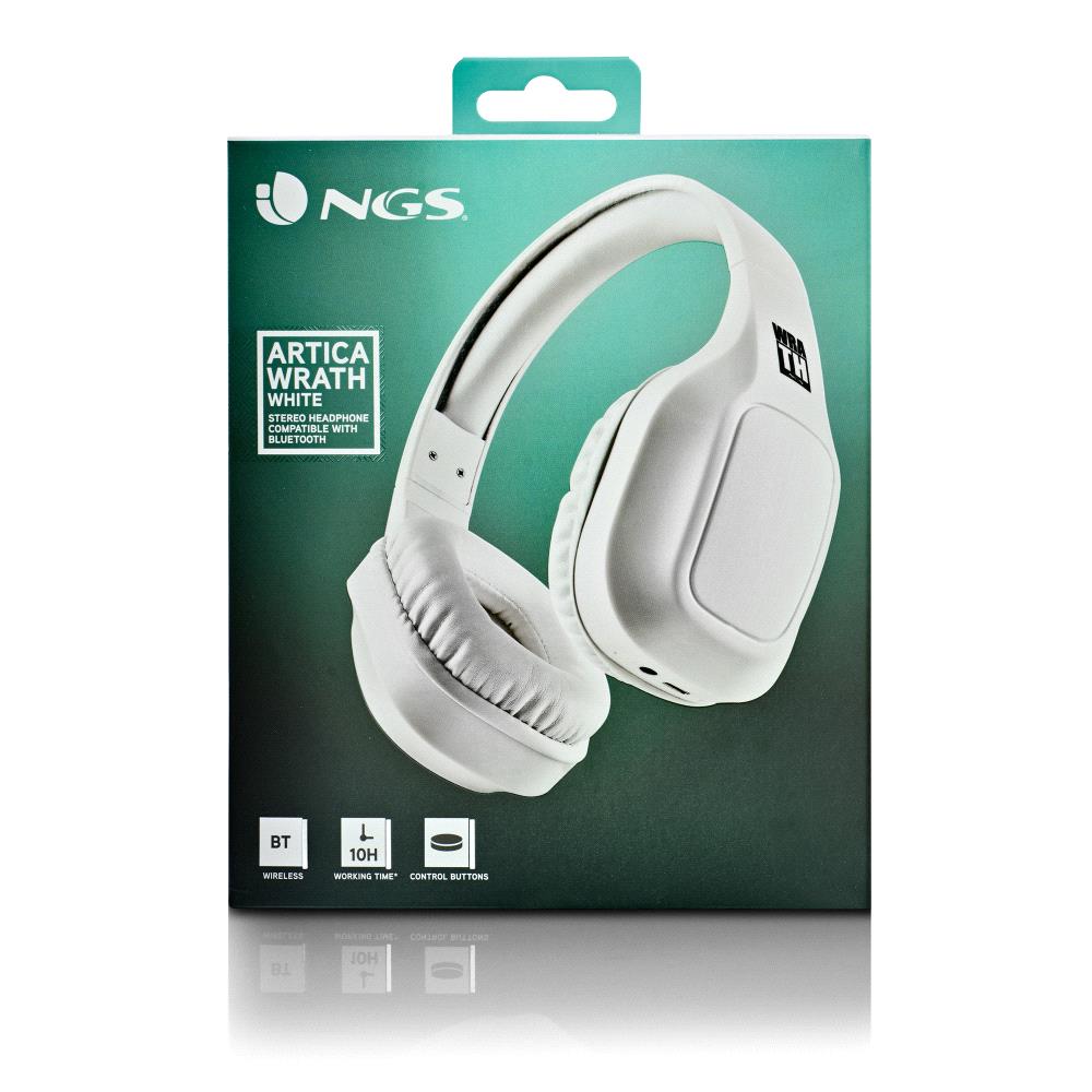 Matériels informatique casque micro NGS Artica Wrath Bluetooth Blanc infinytech Réunion 05