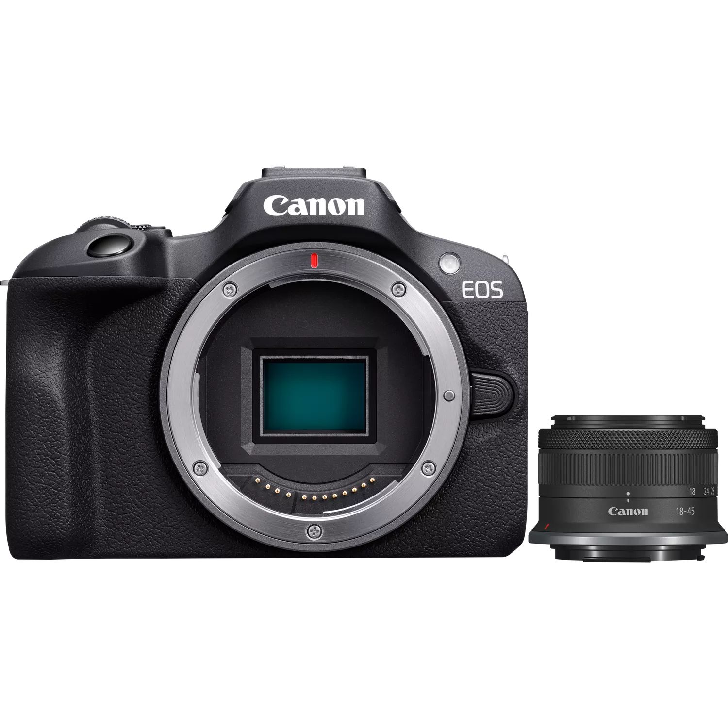 Matériels photo Appareil photo hybride Canon EOS R100 avec objectif RF-S 18-45mm infinytech Réunion 01
