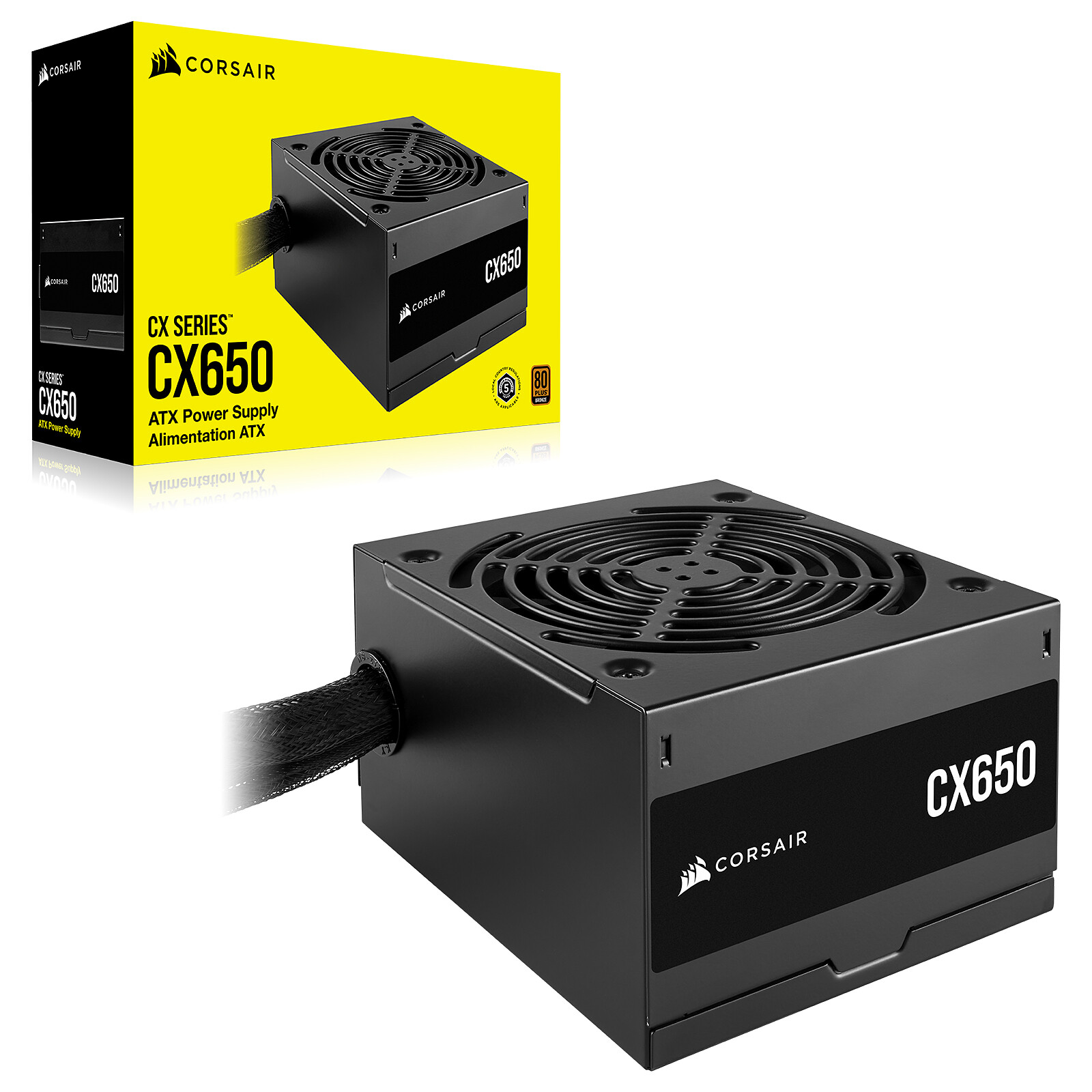 Matériels informatique alimentation Corsair CX650 650W infinytech Réunion 01