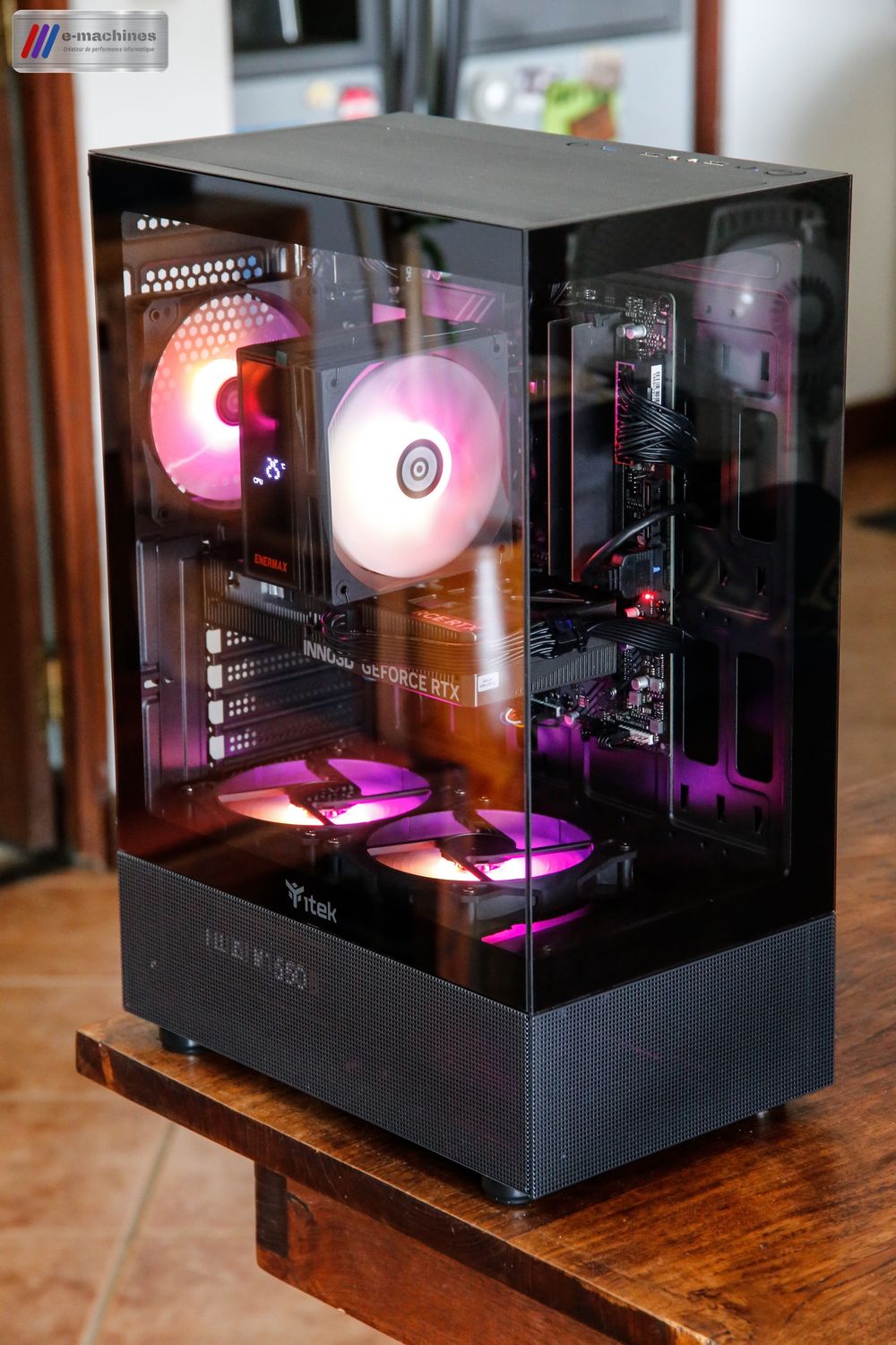 Tour  Itek 33B noir i5 14400F et RTX 5060 Inno3D infinytech Réunion 02