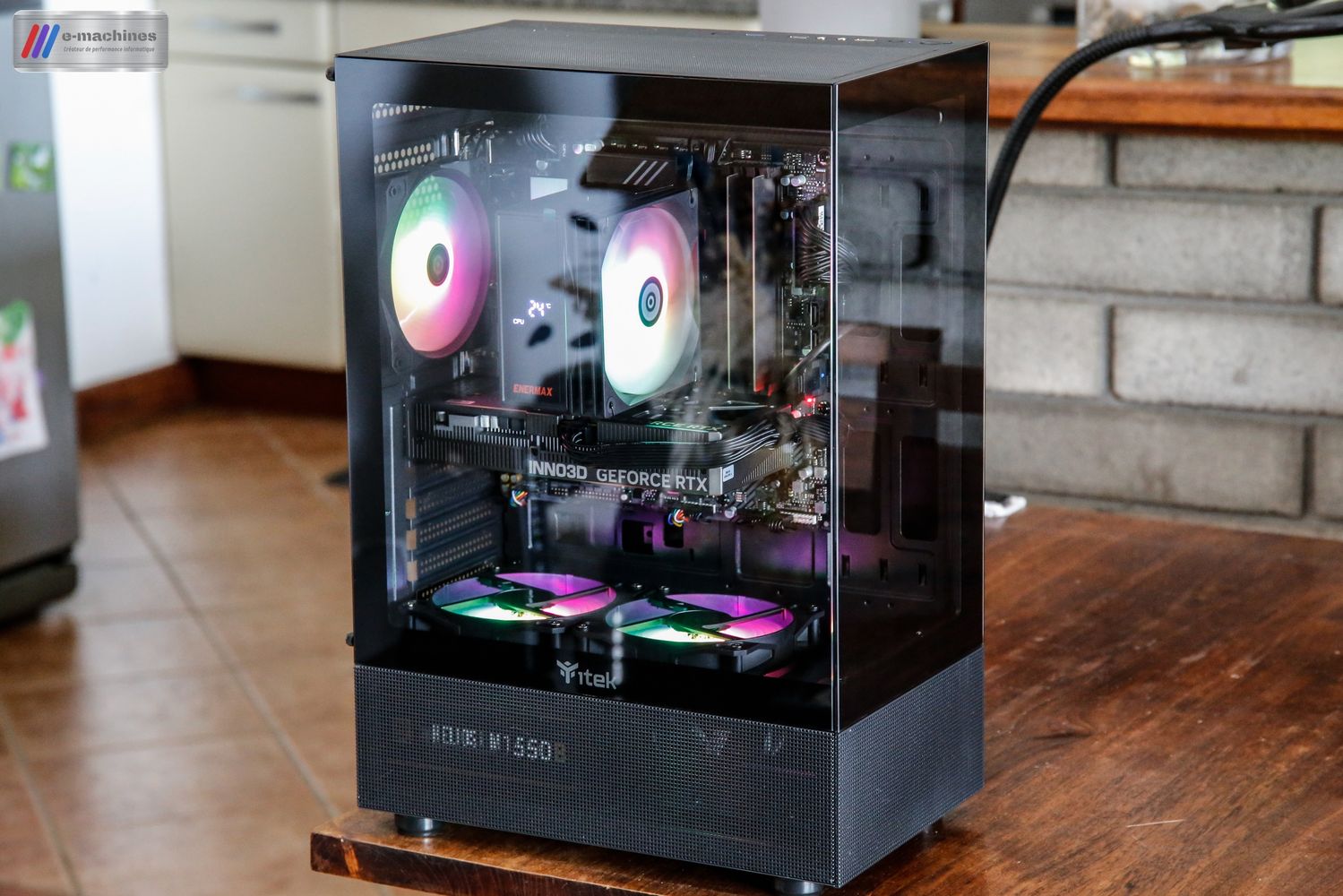 Tour  Itek 33B noir i5 14400F et RTX 5060 Inno3D infinytech Réunion 01
