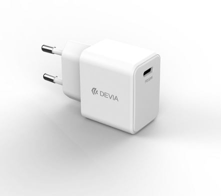 Matériels informatique chargeur secteur DEVIA GRS EA457 GaN PD 30W 1 USB-C Blanc infinytech Réunion 01