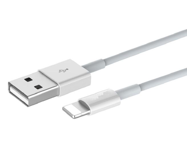 Accessoires téléphonie câble DEVIA USB 2.0 Mâle vers Lightning 2.1A 1m Blanc infinytech Réunion 01