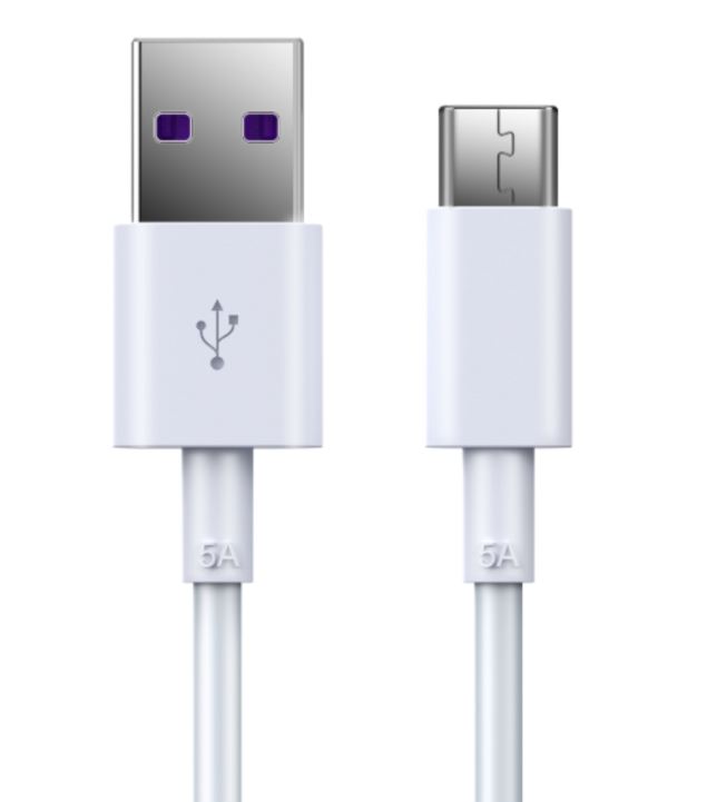 Accessoires téléphonie câble DEVIA USB 2.0 Mâle vers USB-C 5A 1.5m Blanc infinytech Réunion 01