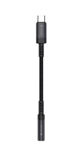 Accessoires téléphonie adaptateur DEVIA USB-C vers Jack 3.5mm Noir infinytech Réunion 02