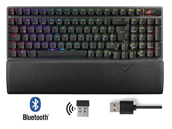 Matériels informatique clavier ASUS ROG Strix Scope II 96 Wireless Noir infinytech Réunion 01