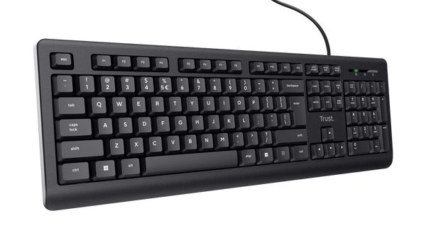 Matériels informatique clavier TRUST Primo Filaire Noir infinytech Réunion 04