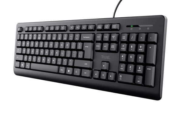 Matériels informatique clavier TRUST Primo Filaire Noir infinytech Réunion 02