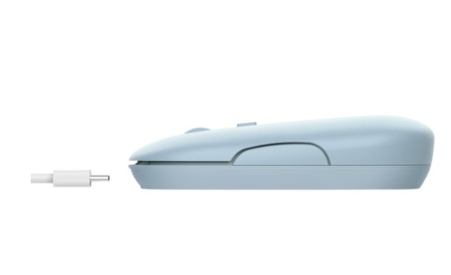 Matériels informatique souris TRUST Puck Sans Fil et Bluetooth Bleue infinytech Réunion 03