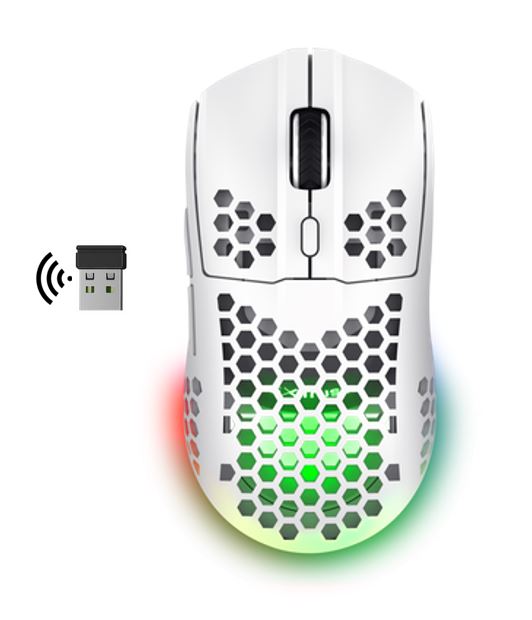 Matériels informatique souris TRUST GXT 929W Helox Blanche infinytech Réunion 01