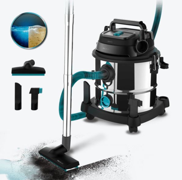 Petit électroménager aspirateur CECOTEC Conga Rockstar Wet &amp; Dry Steel Max infinytech Réunion 01