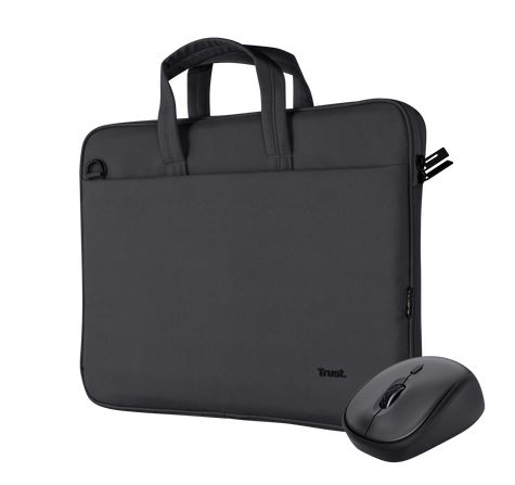 Accessoires informatique sacoche TRUST Bologna 16 pouces Noire avec souris infinytech Réunion 01