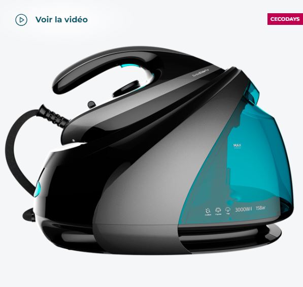 Petit électroménager centrale vapeur CECOTEC Fast&amp;Furious 8060 Ultra infinytech Réunion 01