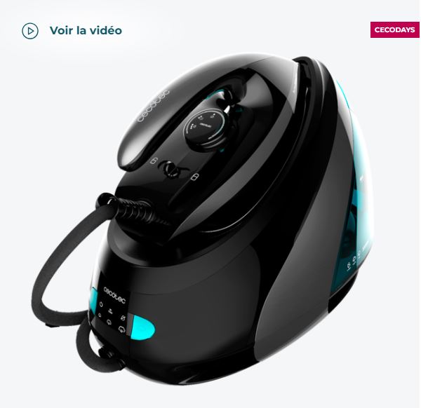 Petit électroménager centrale vapeur CECOTEC Fast&amp;Furious 8060 Ultra infinytech Réunion 02