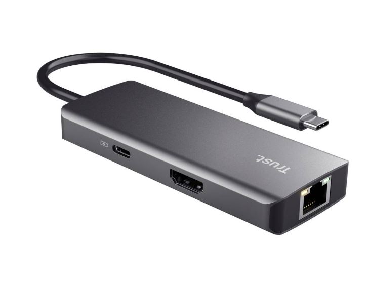 Matériels informatique adaptateur USB-C TRUST DALYX 6en1 infinytech Réunion 01