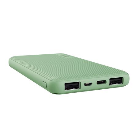 Accessoires téléphonie powerbank ultra-plate TRUST Primo10 10000mAh Verte infinytech Réunion 01