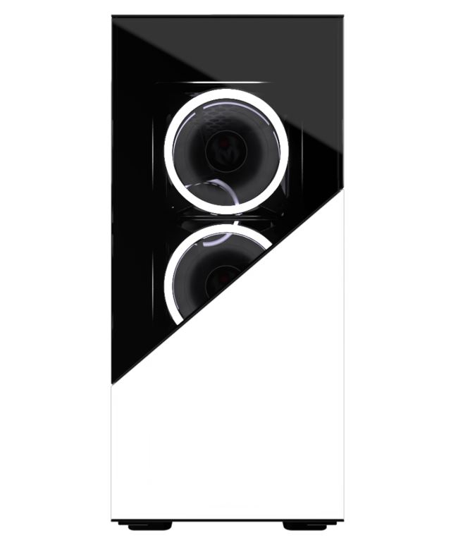 Matériels informatique boitier M.RED ELITE WHITE Rainbow ARGB MR-007 infinytech Réunion 02