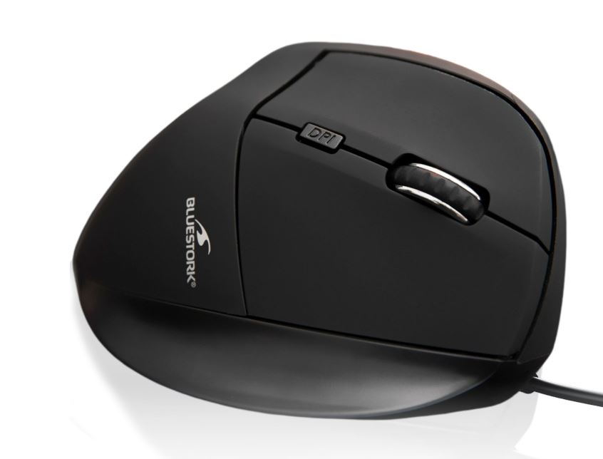 Matériels informatique souris ergonomique BLUESTORK Ergono Mouse Filaire Noire infinytech Réunion 02