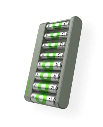 Chargeur USB GP E821 4 x RECYKO AA 2100 mAh 4 x RECYKO AAA 850 mAh infinytech Réunion 01
