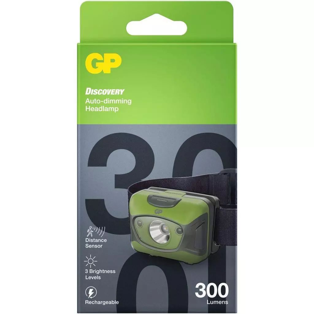 Accessoires Lampe frontale GP 300 lumens Verte infinytech Réunion 03