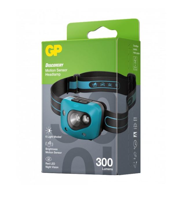 Accessoires Lampe frontale GP CH44 300 lumens IPX4 infinytech Réunion 03