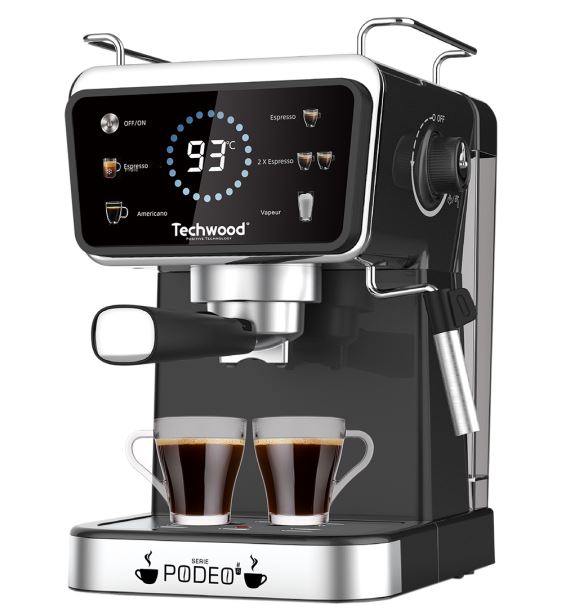 Petit électroménager machine expresso TECHWOOD TCA-1386EXN infinytech Réunion 01