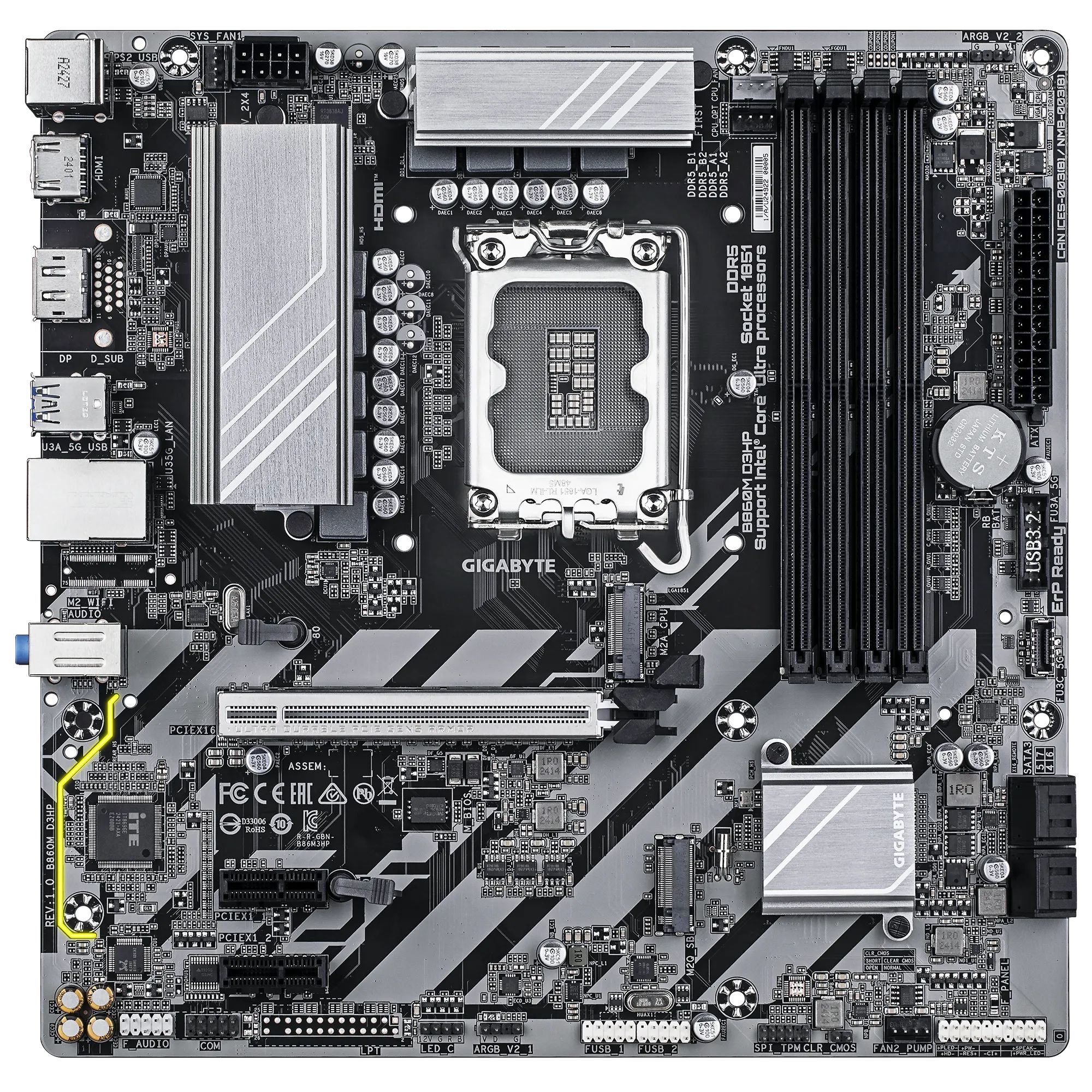 Matériels informatique carte mère Gigabyte B860M D3HP infinytech Réunion 02
