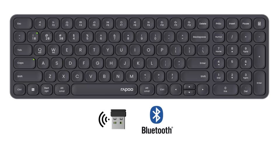 Matériels informatique clavier RAPOO E9310M infinytech Réunion 01