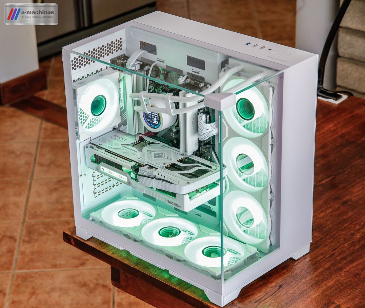 Matériels informatique Cube Mars Gaming MC Vision blanc Ryzen 7 7700X RX 9070 XT infinytech Réunion 03