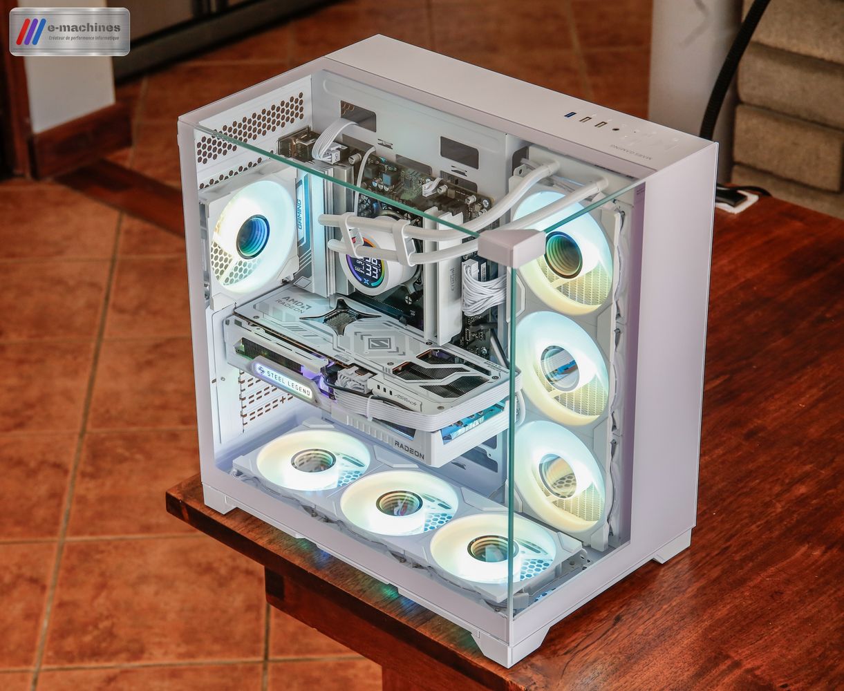 Matériels informatique Cube Mars Gaming MC Vision blanc Ryzen 7 7700X RX 9070 XT infinytech Réunion 01
