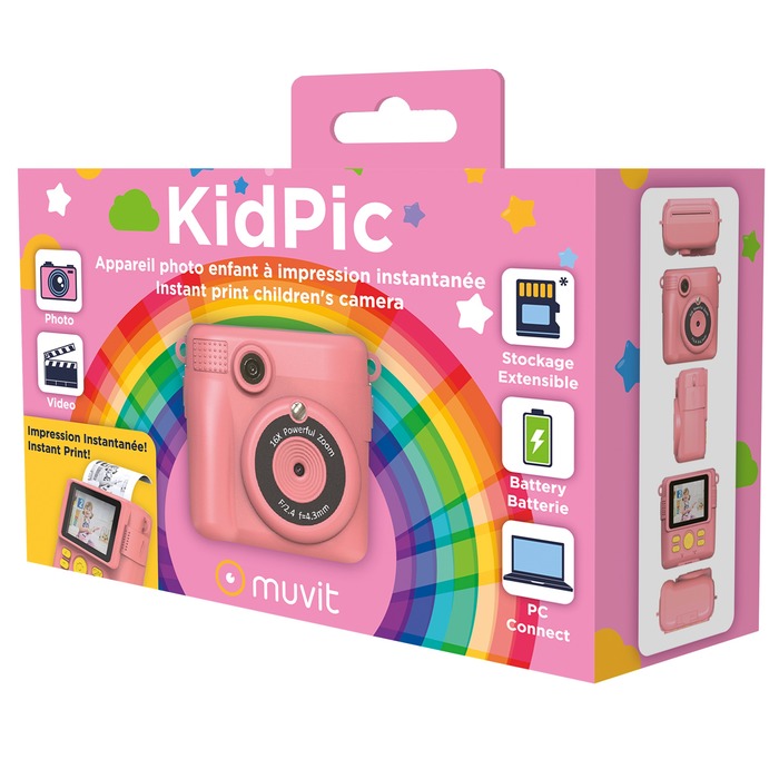 Appareil photo enfant MUVIT KidPic Rose infinytech Réunion 04