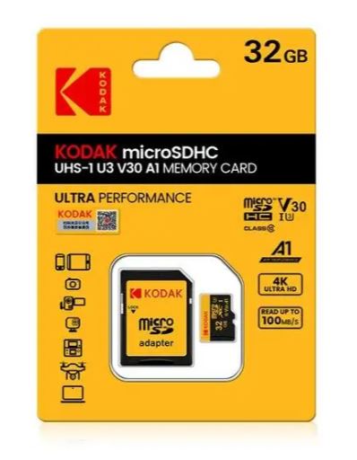 Matériels informatique micro SD KODAK U3 V30 32Go infinytech Réunion 01