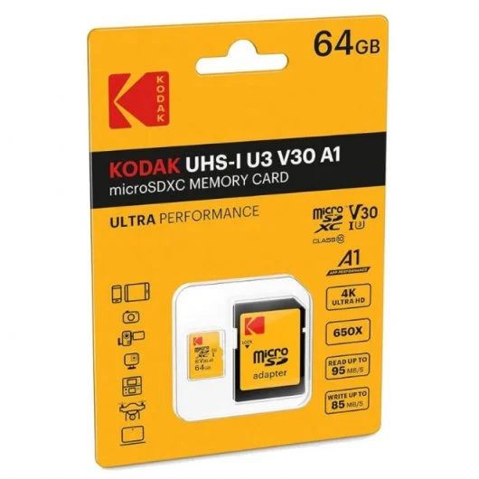Matériels informatique micro SD KODAK U3 V30 64Go infinytech Réunion 01
