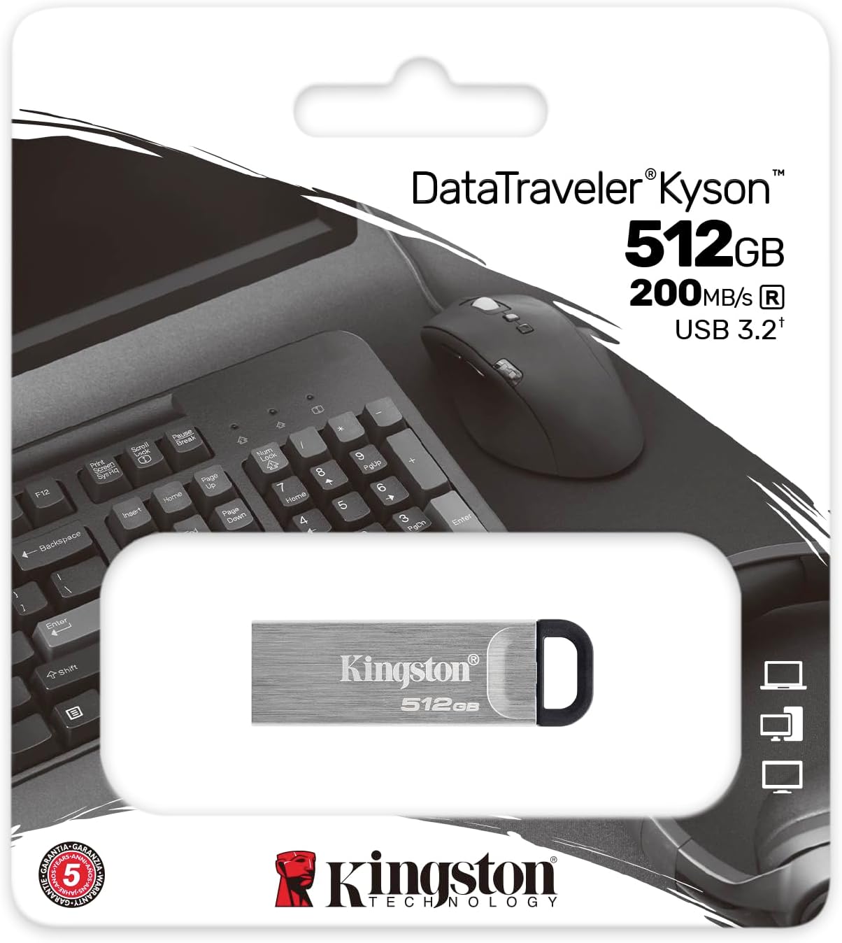 Matériels informatique clé USB 3.0 KINGSTON Datatraveler Kyson 512Go infinytech Réunion 03