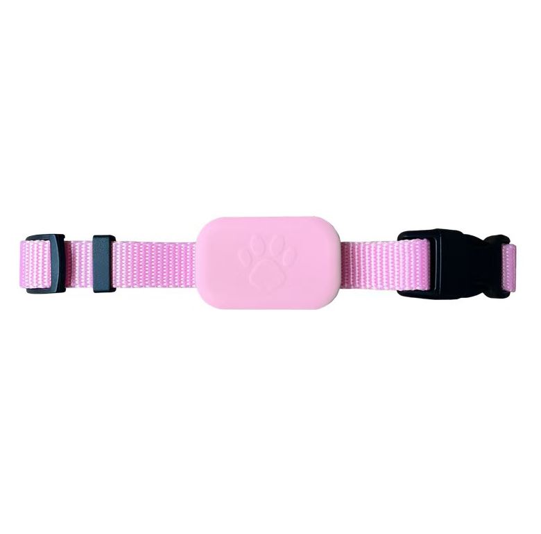 Accessoires collier animaux avec tracker VORTEX Rose infinytech Réunion 02