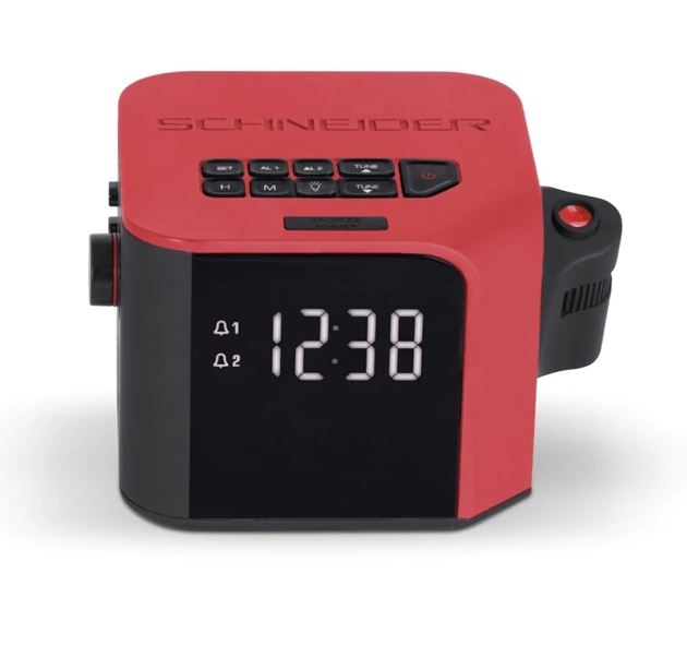Petit électroménager Radio-réveil Schneider SC360R Rouge infinytech Réunion 02