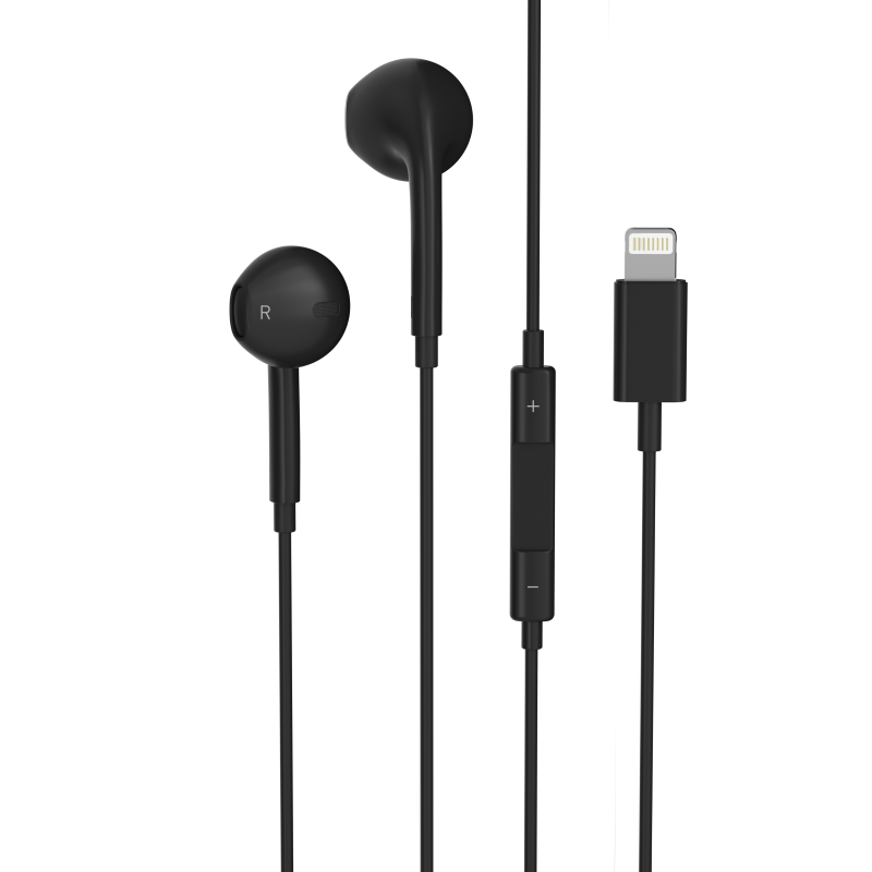 Matériels audio écouteurs Lightning VORTEX Filaire Noir infinytech Réunion 01