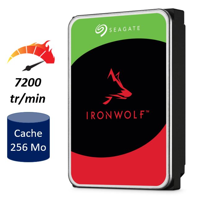 Matériels informatique disque dur 3.5 SEAGATE IronWolf ST8000VN004 8To infinytech Réunion 01