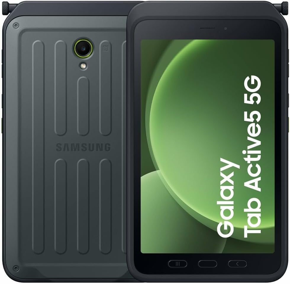 Matériels informatique Tablette tactile Samsung Galaxy Tab Active5 Enterprise Edition 6Go 128Go Vert 5G infinytech Réunion 01