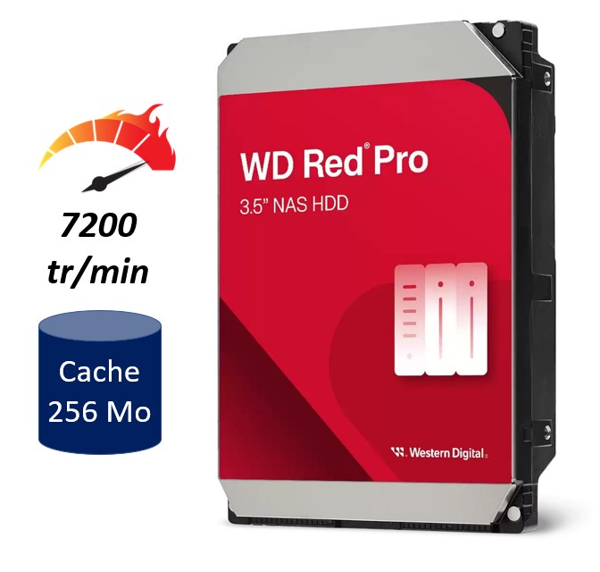 Matériels informatique disque dur 3.5 WESTERN DIGITAL WD RED PRO 4To WD4005FFBX infinytech Réunion 01