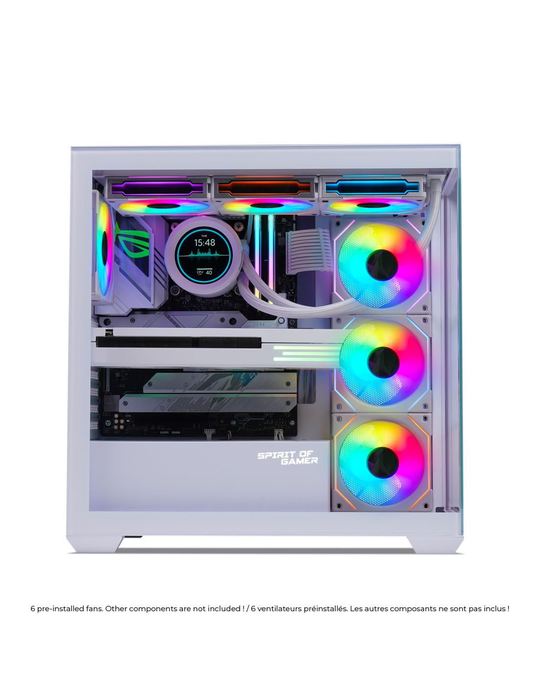 Matériels informatique boitier pc SPIRIT of GAMER SPARK ARTIC infinytech Réunion 02