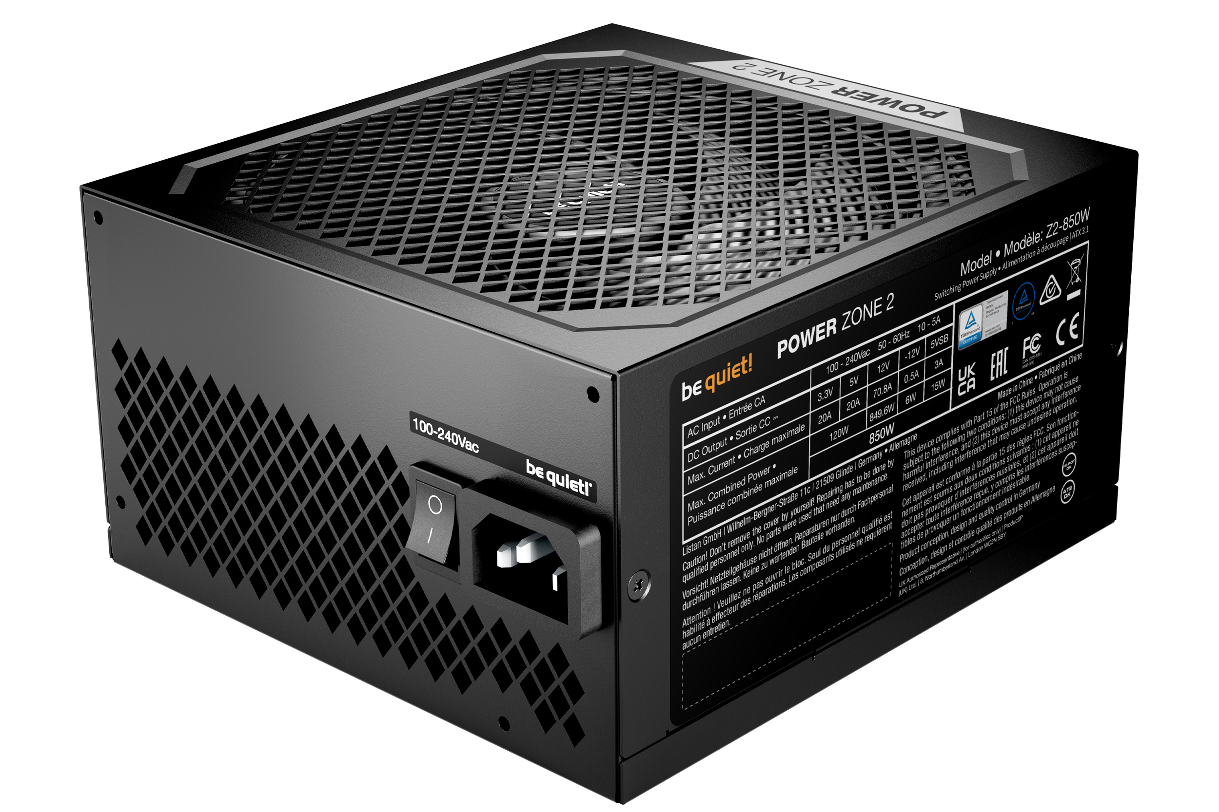 Matériels informatique alimentation BE QUIET Power Zone 2 850W infinytech réunion 03