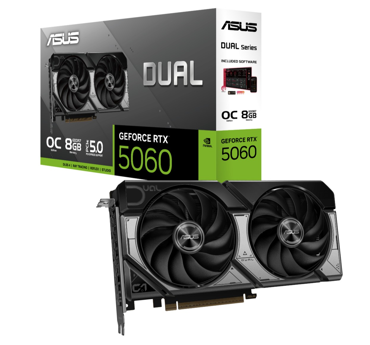 Matériels informatique ASUS Dual GeForce RTX 5060 8GB GDDR7 OC Edition infinytech Réunion 01